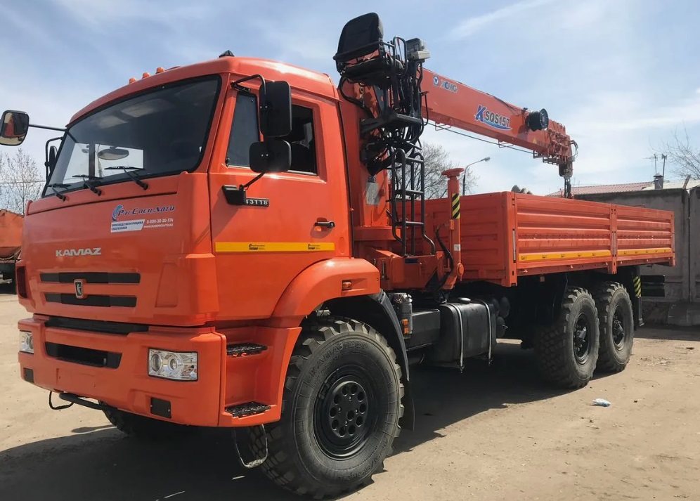 Бортовой автомобиль КАМАЗ 43118 с КМУ XCMG SQS200-6